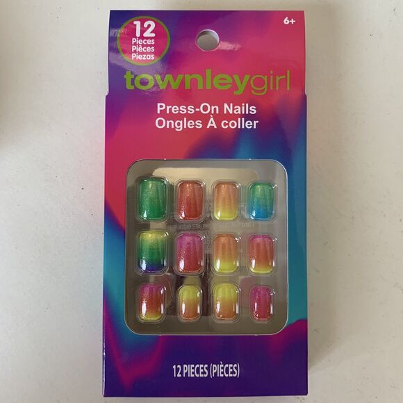 Barbie Press On Nails Glow in the Dark Rainbow 3 Variety Lot Child Size Ages 6+ - Picture 4 of 8